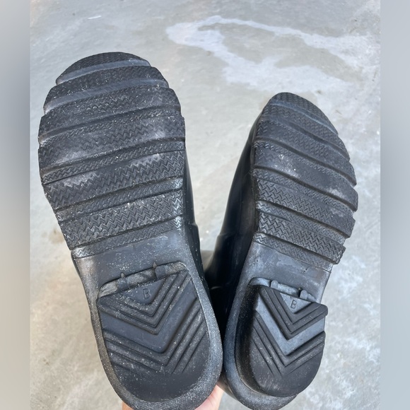 Unisex Hunter Black Boots 4M/5F - Picture 4 of 5